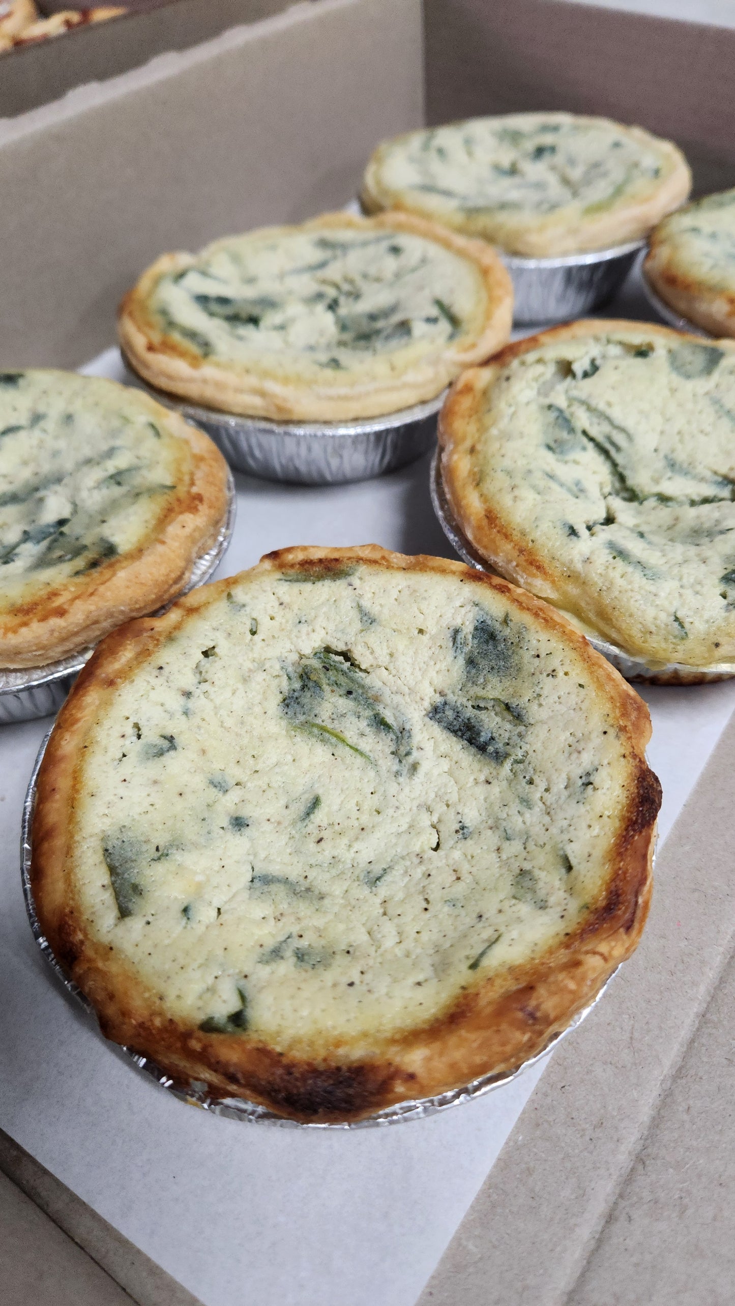 Quiche: Spinach & Ricotta (Vegetarian)